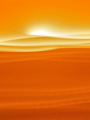 Das Orange Sky and Desert Wallpaper 132x176