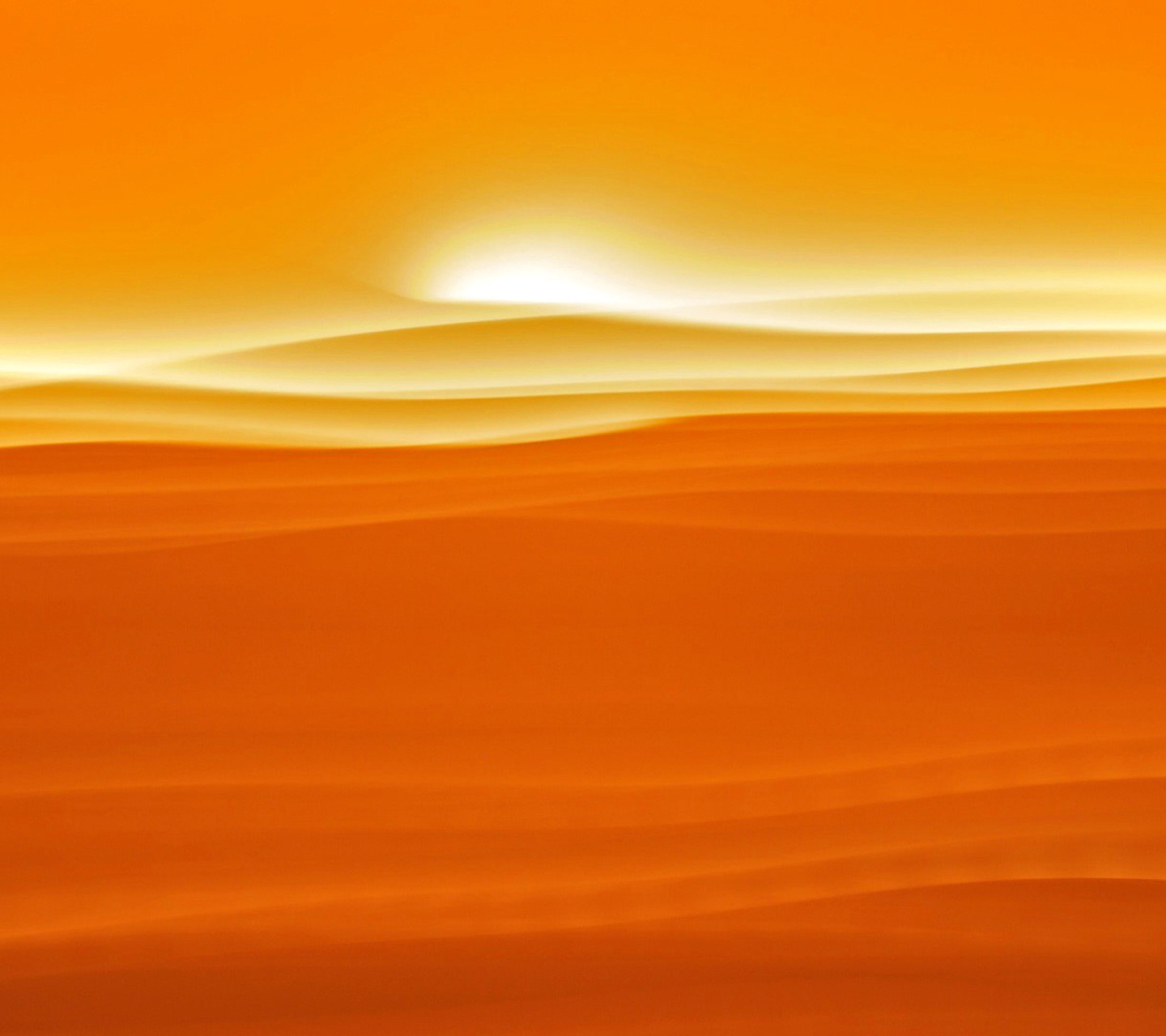 Orange Sky and Desert wallpaper 1440x1280