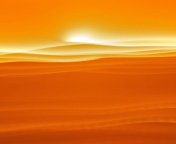 Fondo de pantalla Orange Sky and Desert 176x144