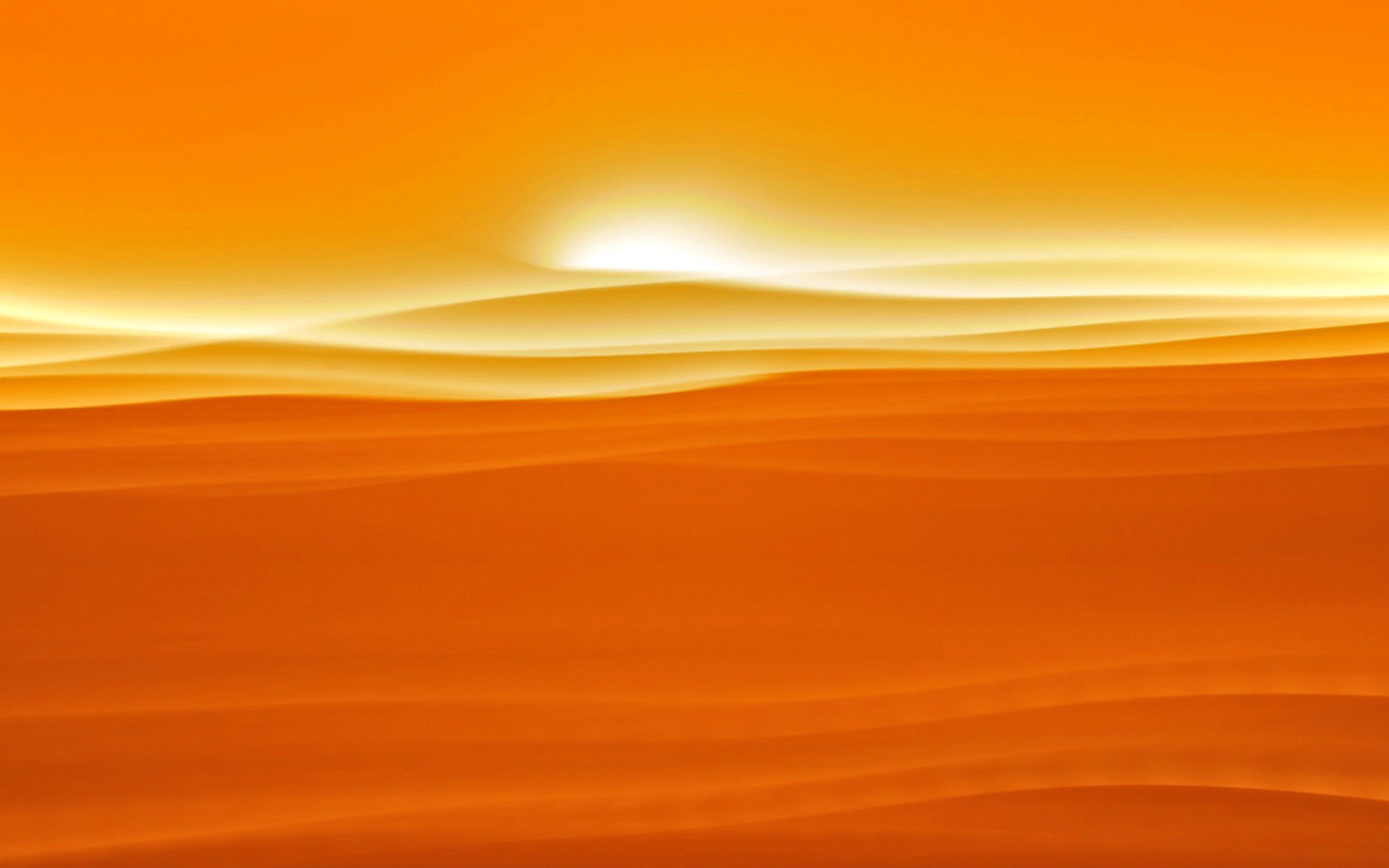 Orange Sky and Desert wallpaper 2560x1600