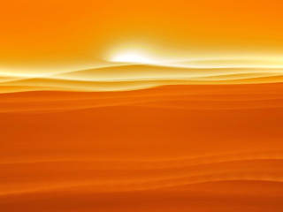 Das Orange Sky and Desert Wallpaper 320x240