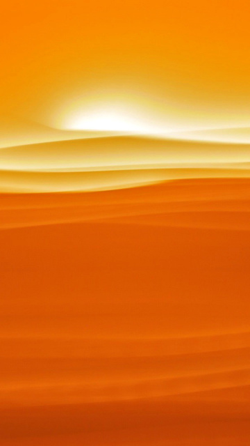 Обои Orange Sky and Desert 360x640