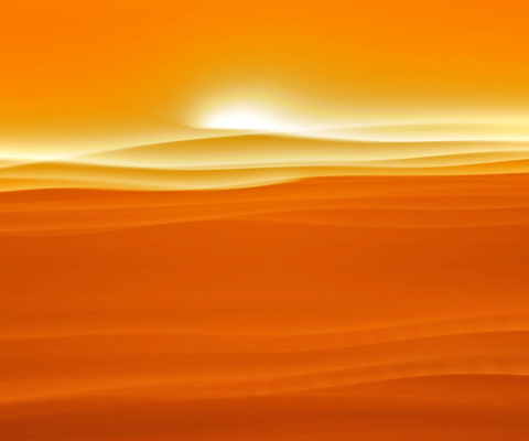 Das Orange Sky and Desert Wallpaper 480x400
