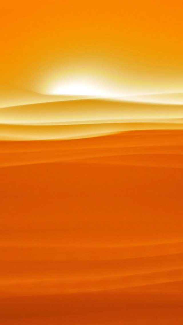 Orange Sky and Desert wallpaper 640x1136