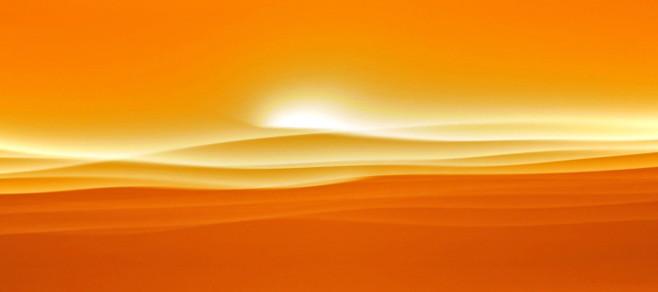 Screenshot №1 pro téma Orange Sky and Desert 720x320