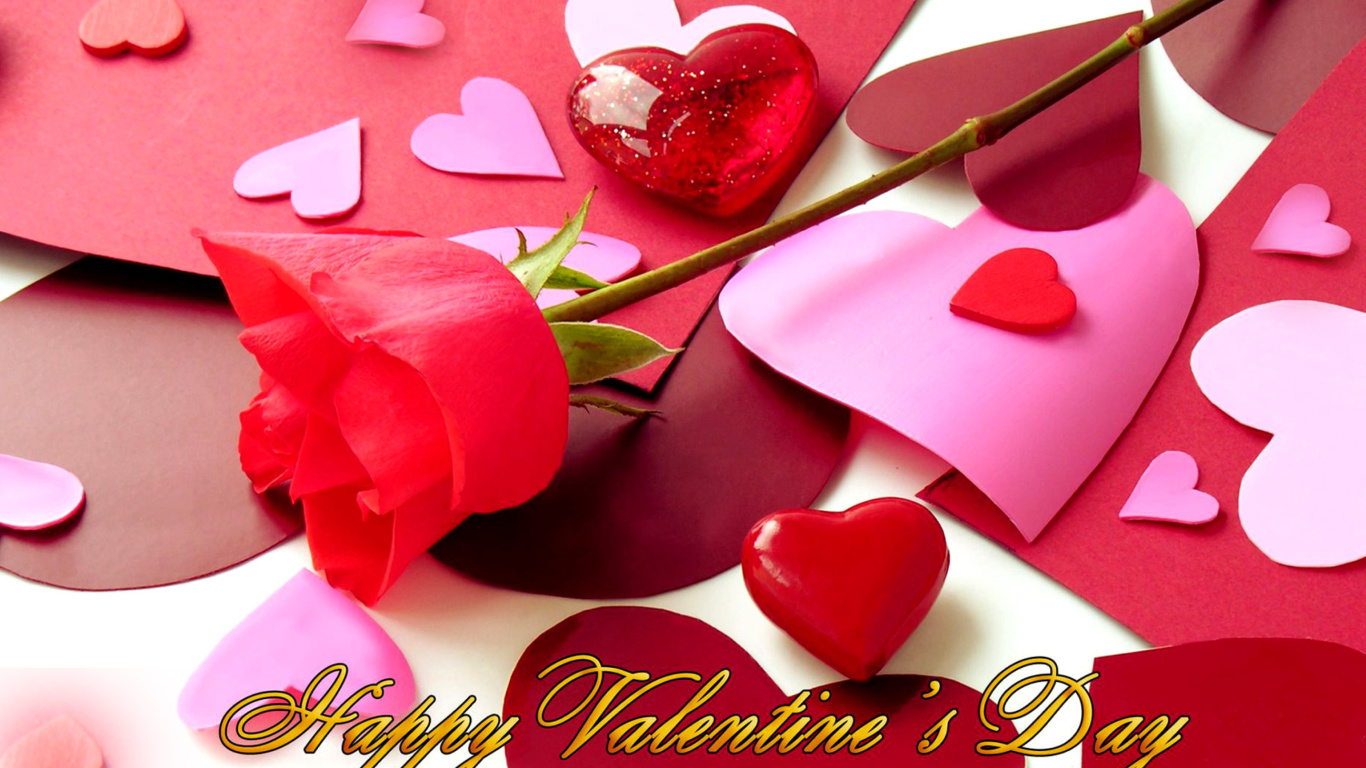 Happy Valentines wallpaper 1366x768