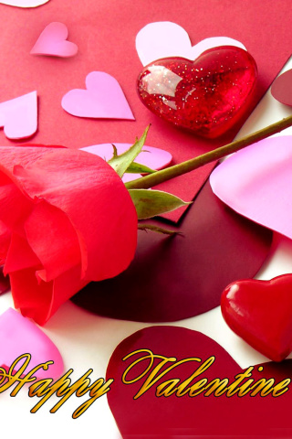 Happy Valentines wallpaper 320x480