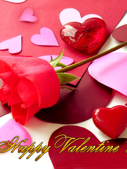 Happy Valentines wallpaper 480x640