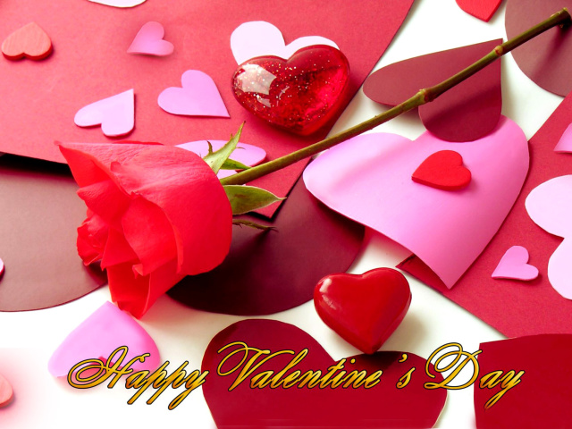 Fondo de pantalla Happy Valentines 640x480