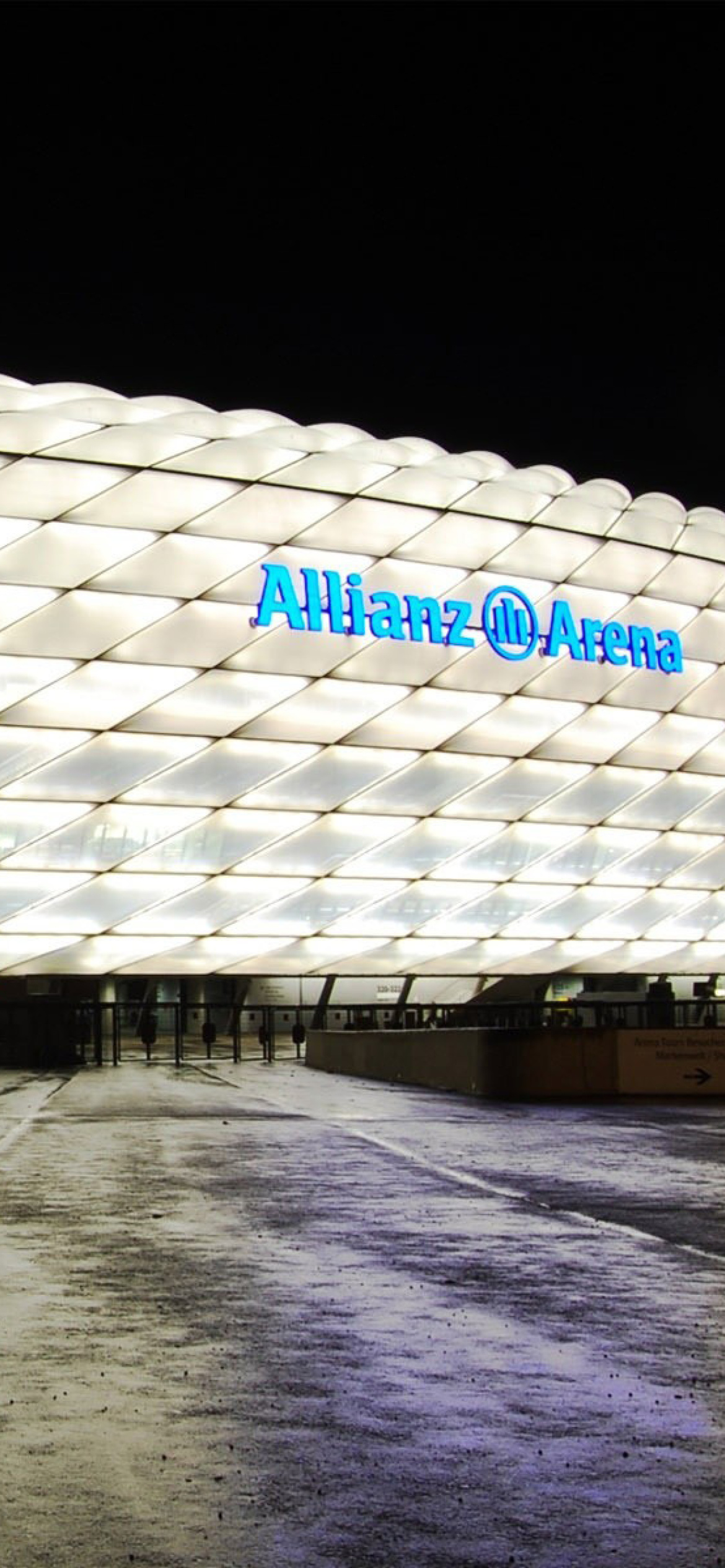 Allianz Arena is stadium in Munich wallpaper 1170x2532