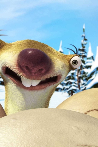 Das Sid From Ice Age Wallpaper 320x480