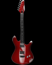 Das Red Guitar Wallpaper 176x220