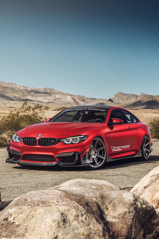 Screenshot №1 pro téma BMW M4 Red 640x960