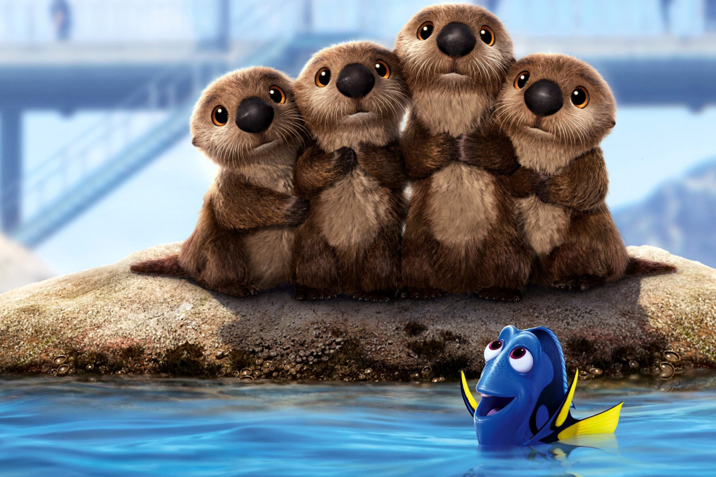 Das Finding Dory 3D Film with Beavers Wallpaper 2880x1920