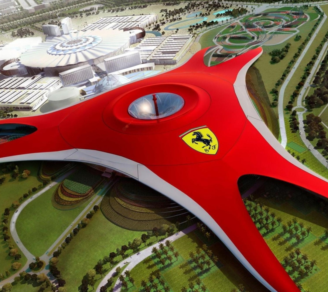 Das Ferrari World Abu Dhabi - Dubai Wallpaper 1080x960