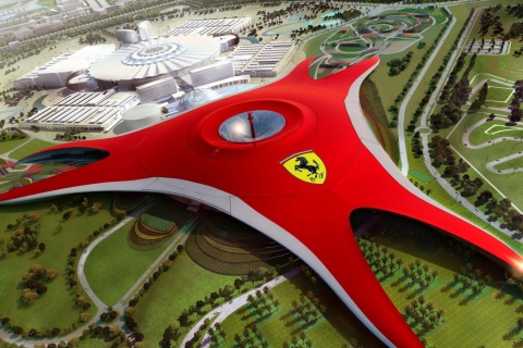 Das Ferrari World Abu Dhabi - Dubai Wallpaper 480x320