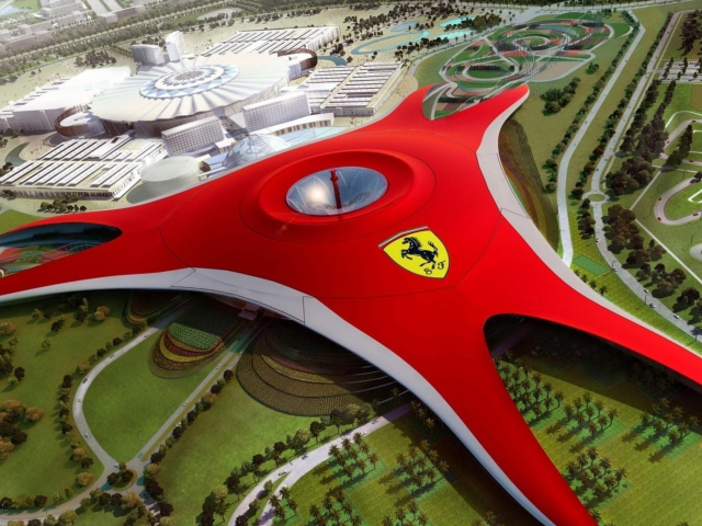 Fondo de pantalla Ferrari World Abu Dhabi - Dubai 640x480