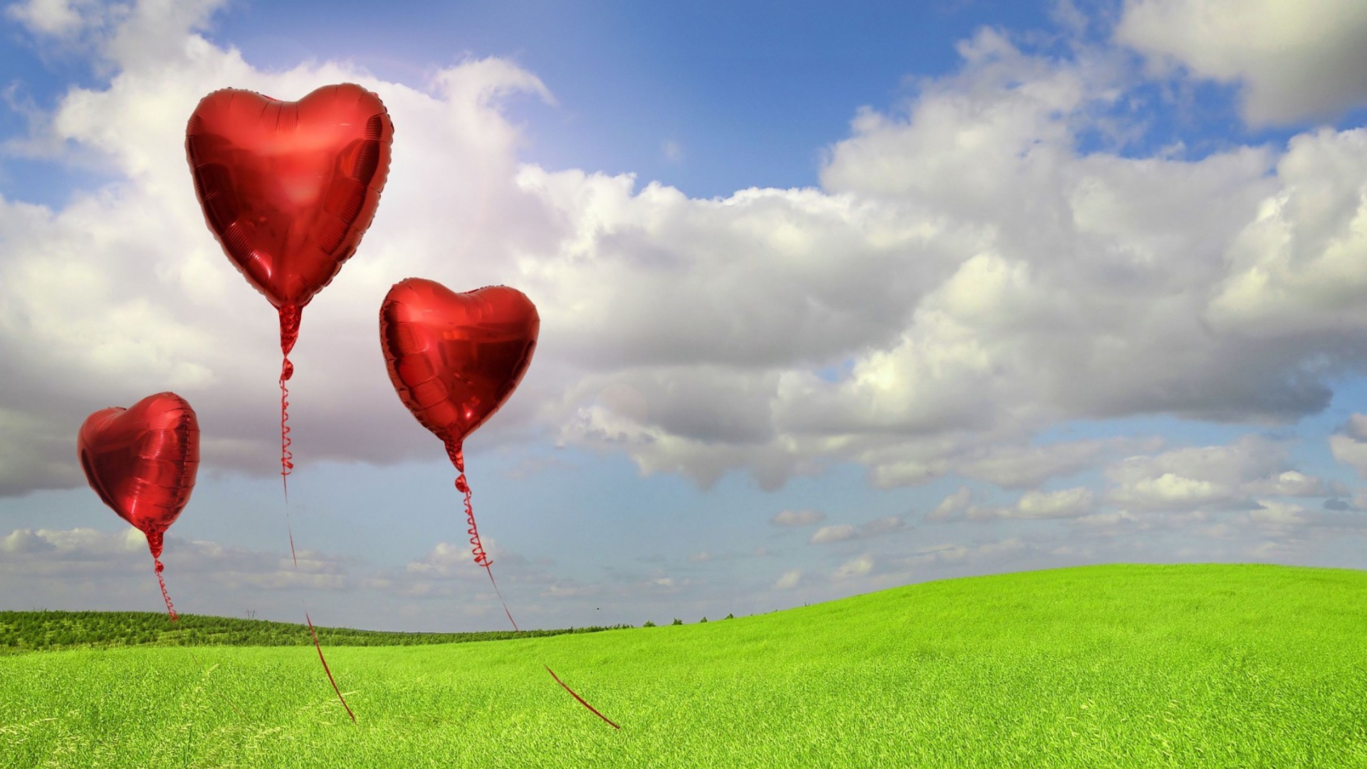 Das Love Balloons Wallpaper 1920x1080