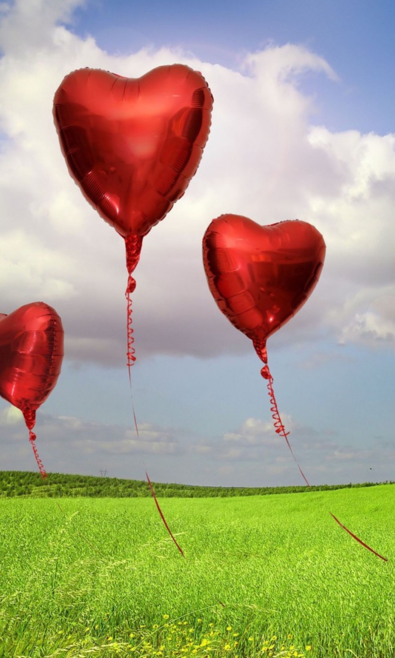 Love Balloons wallpaper 768x1280