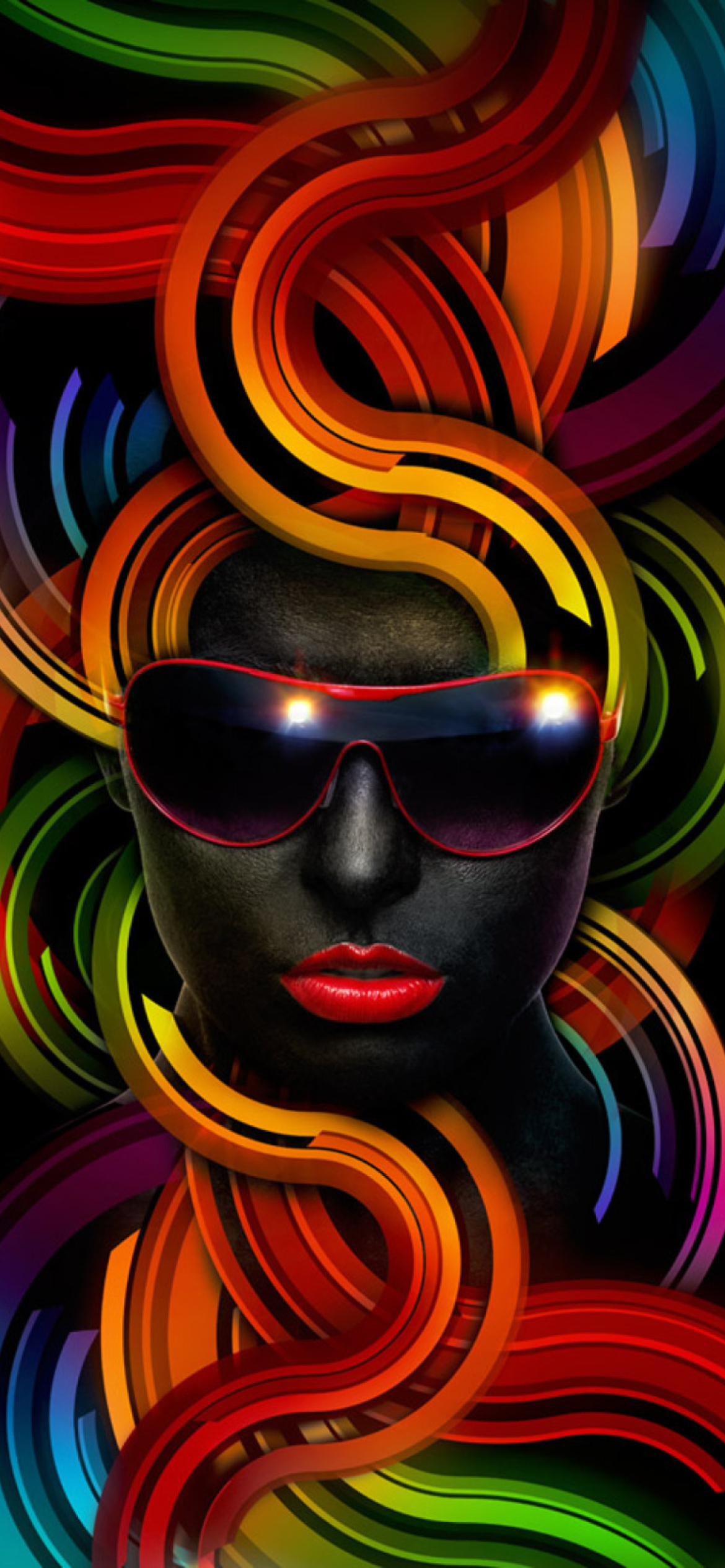 Colorful Face wallpaper 1170x2532