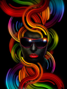 Colorful Face wallpaper 132x176