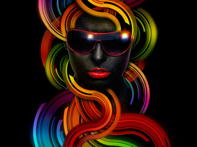 Colorful Face wallpaper 640x480