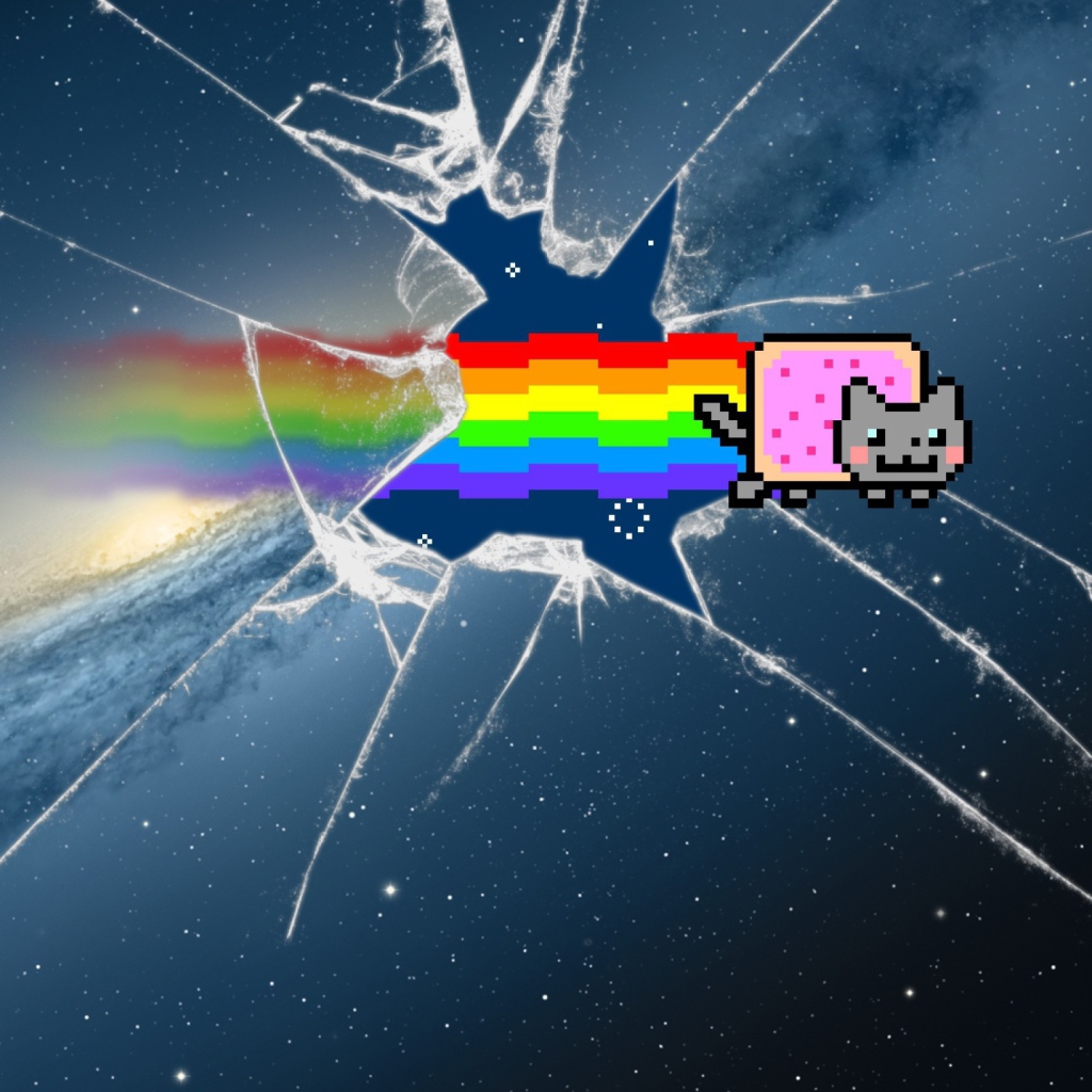 Screenshot №1 pro téma Mountain Lion Nyan Cat 1024x1024