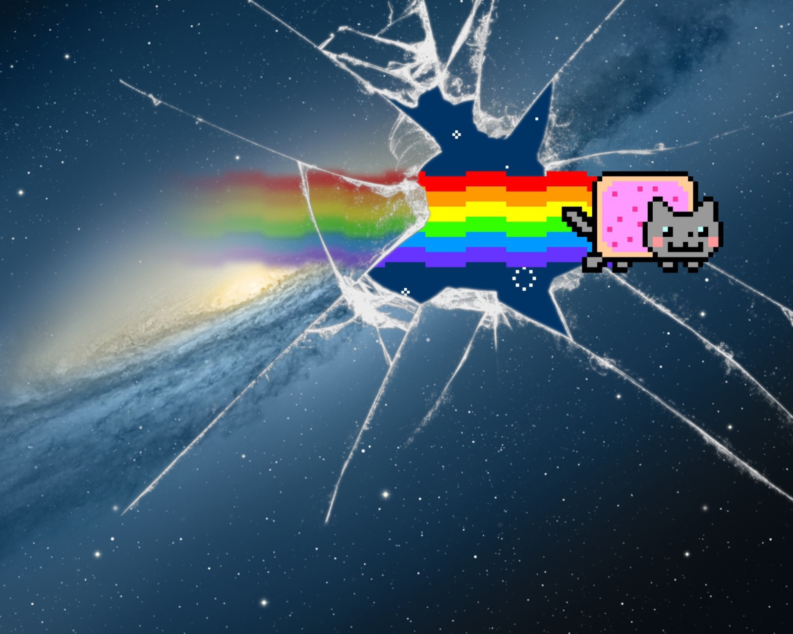 Screenshot №1 pro téma Mountain Lion Nyan Cat 1600x1280