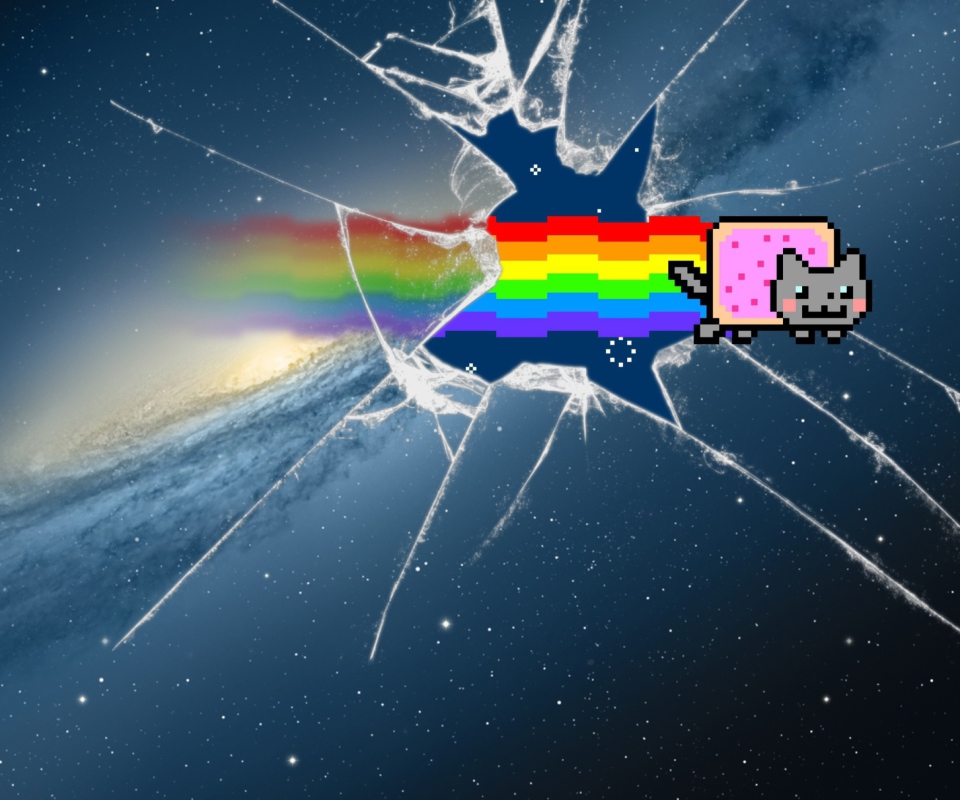 Screenshot №1 pro téma Mountain Lion Nyan Cat 960x800