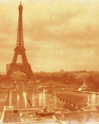 Old Photo Of Eiffel Tower sfondi gratuiti per Nokia X3