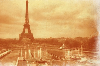 Free Old Photo Of Eiffel Tower Picture for Android, iPhone and iPad