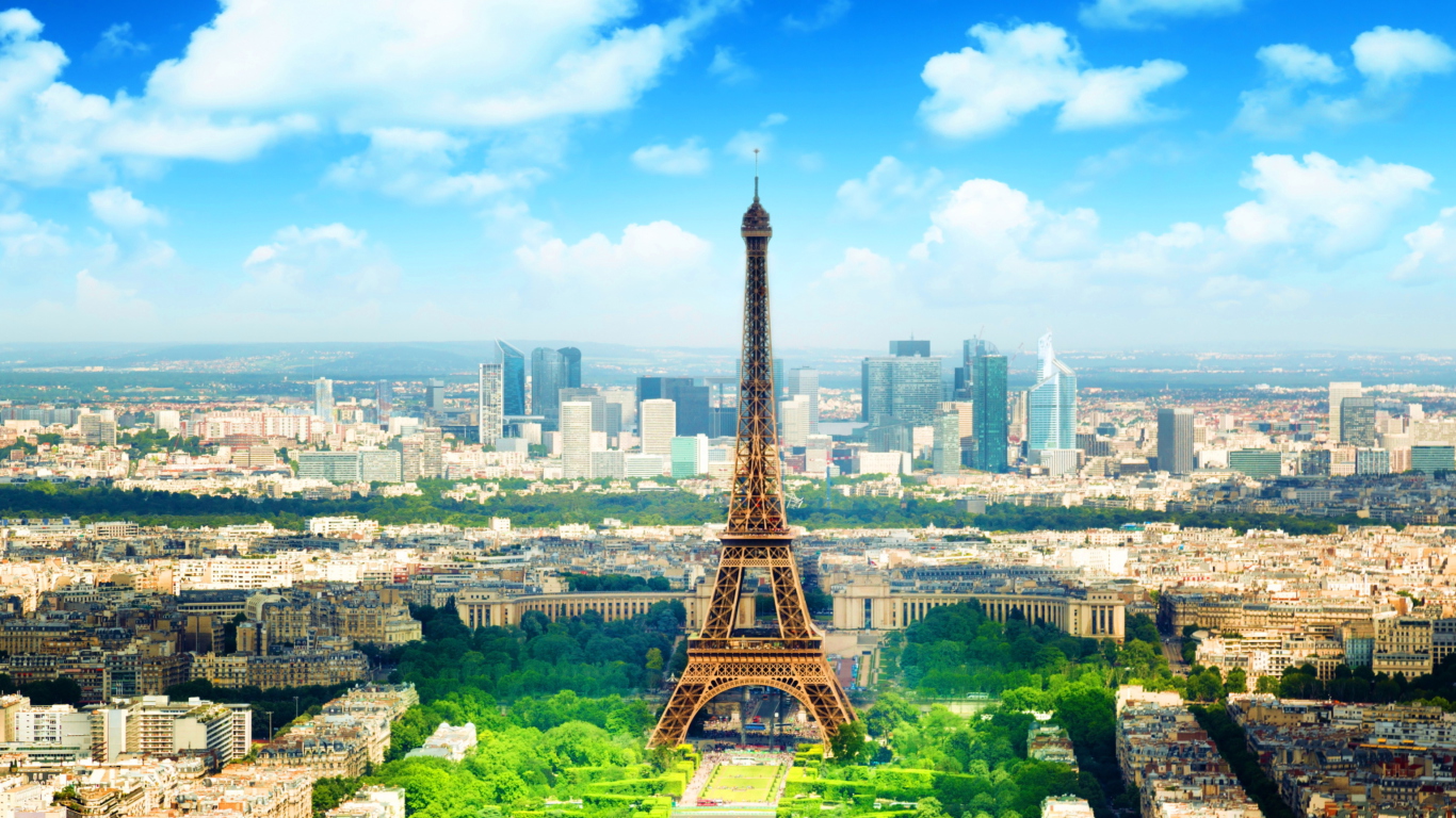 Paris In Summer wallpaper 1366x768