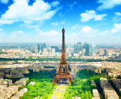 Das Paris In Summer Wallpaper 176x144