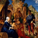Sfondi Albrecht Durer Adoration of the Magi 128x128