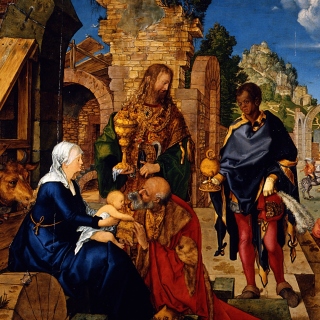 Albrecht Durer Adoration of the Magi sfondi gratuiti per 2048x2048