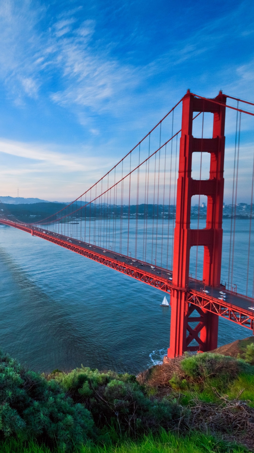 Fondo de pantalla San Francisco, Golden gate bridge 1080x1920