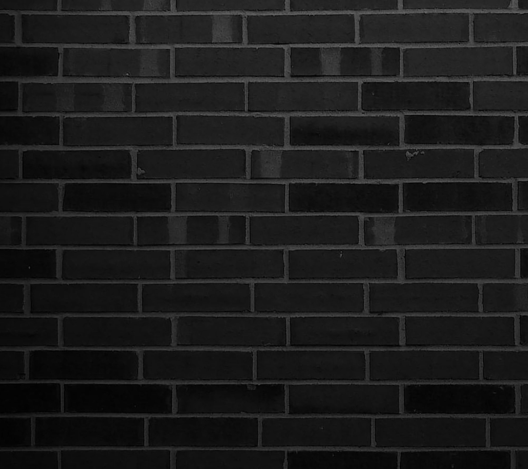 Обои Black Brick Wall 1080x960