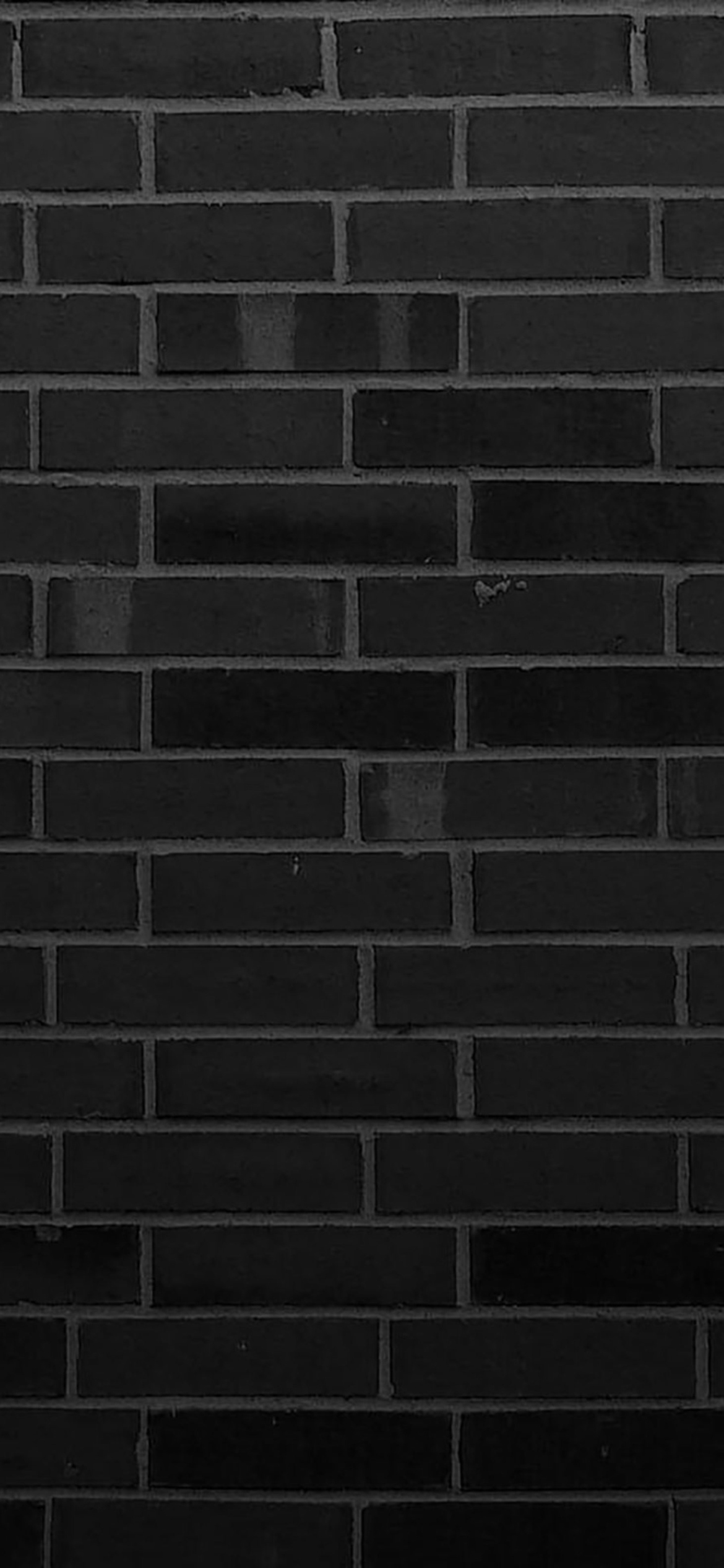 Black Brick Wall wallpaper 1170x2532