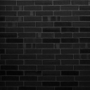 Fondo de pantalla Black Brick Wall 128x128
