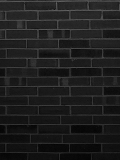 Fondo de pantalla Black Brick Wall 240x320