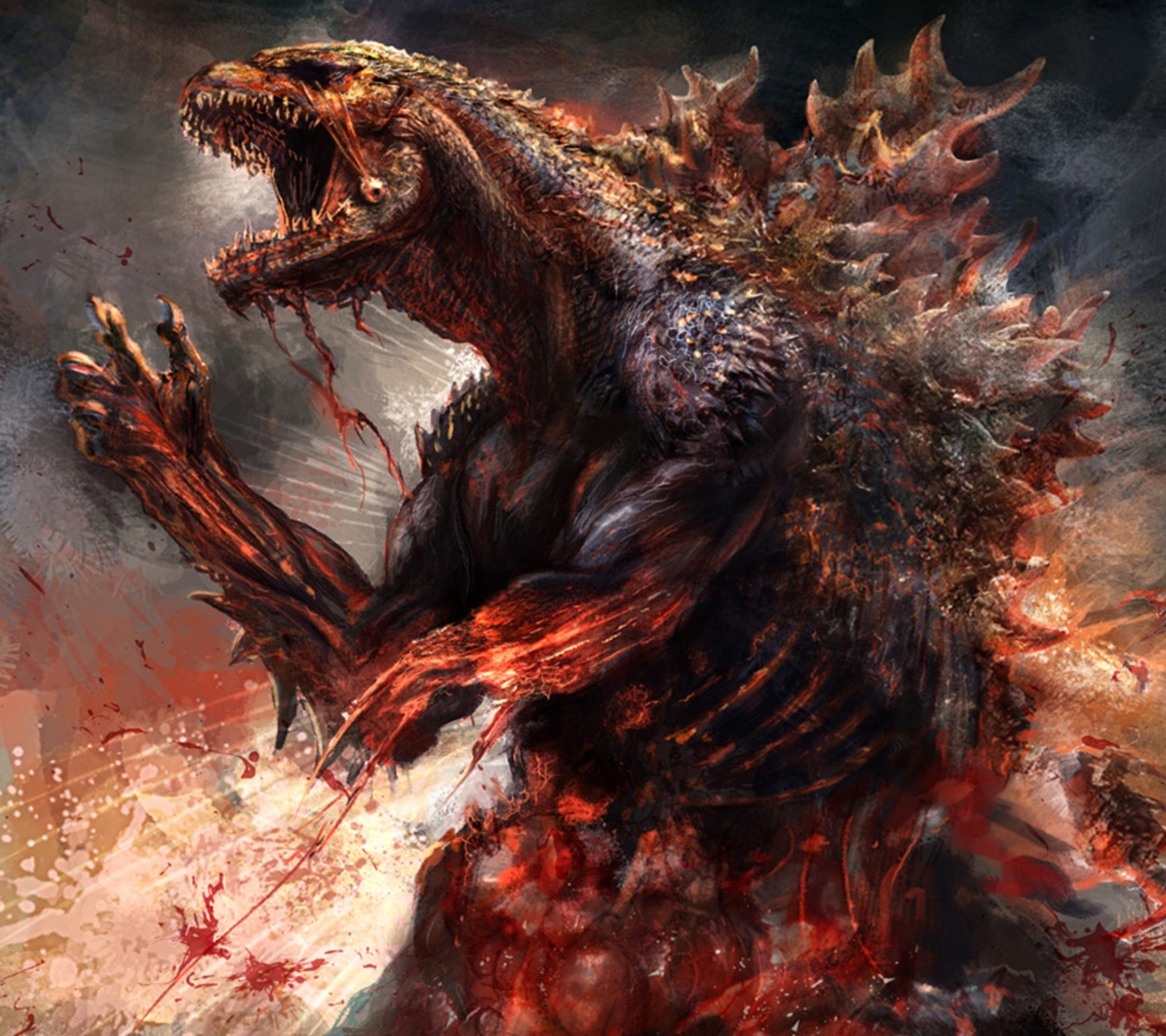Godzilla 2014 Concept wallpaper 1080x960