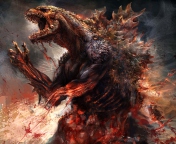 Godzilla 2014 Concept wallpaper 176x144