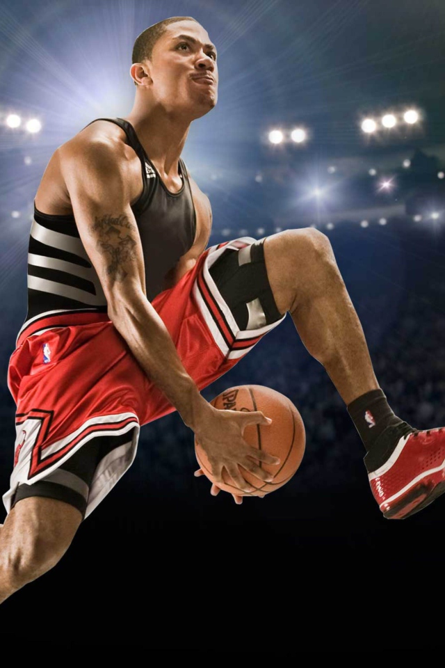 Fondo de pantalla Derrick Rose 640x960