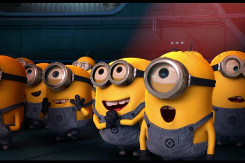 Обои Minions 480x320