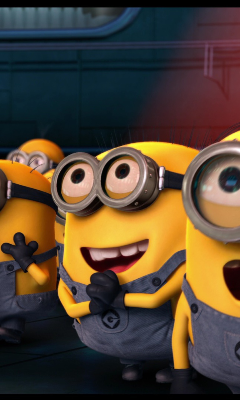 Обои Minions 768x1280