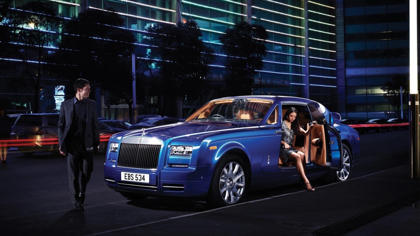 Screenshot №1 pro téma Rolls Royce Phantom 1366x768