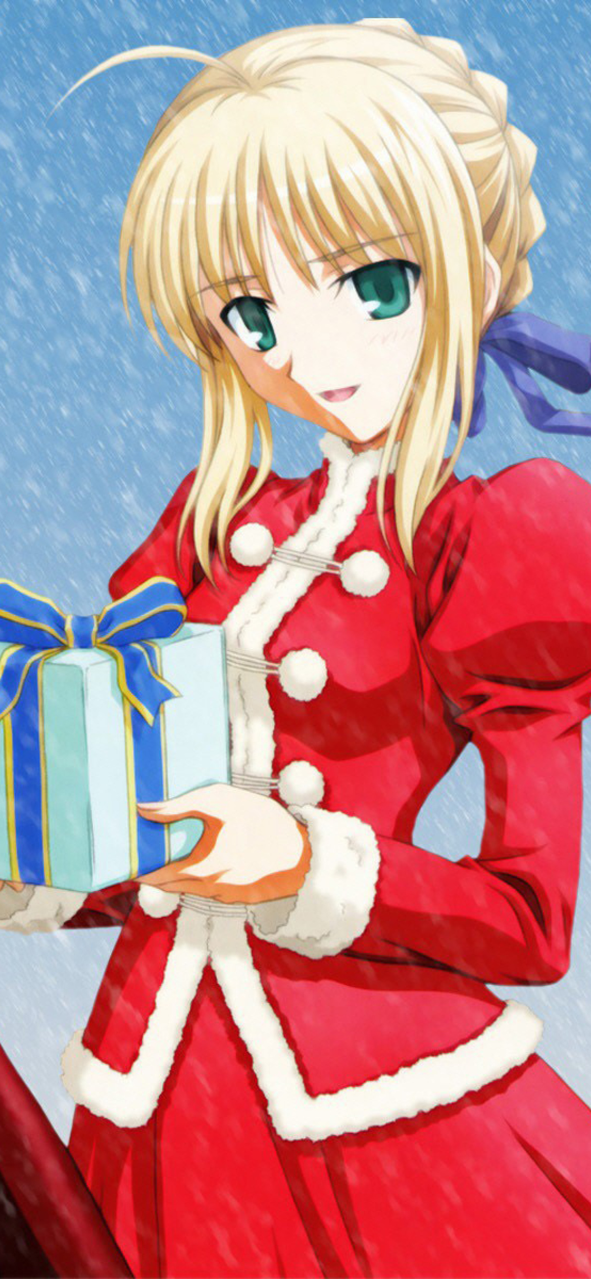 Anime Christmas wallpaper 1170x2532
