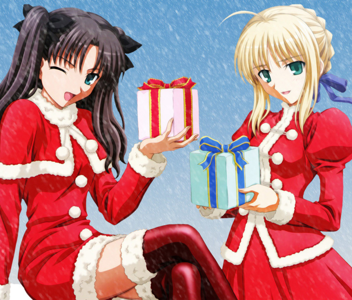 Das Anime Christmas Wallpaper 1200x1024