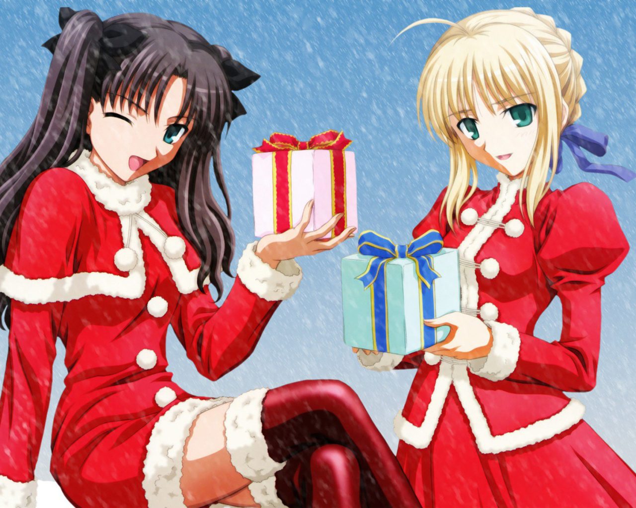 Screenshot №1 pro téma Anime Christmas 1280x1024