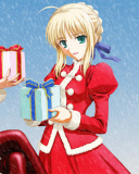 Anime Christmas screenshot #1 128x160
